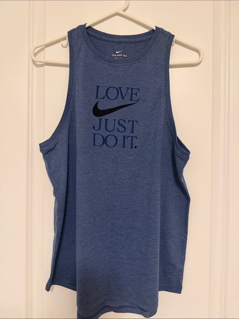 Nike Women’s Blue Heather 'Love Just Do It' Tank